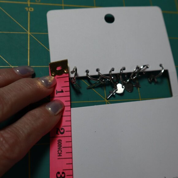 Emilia Huggie Pack Earrings Set Of 4‎ Women's O/S Silver Gifting Holiday Present - Picture 5 of 6